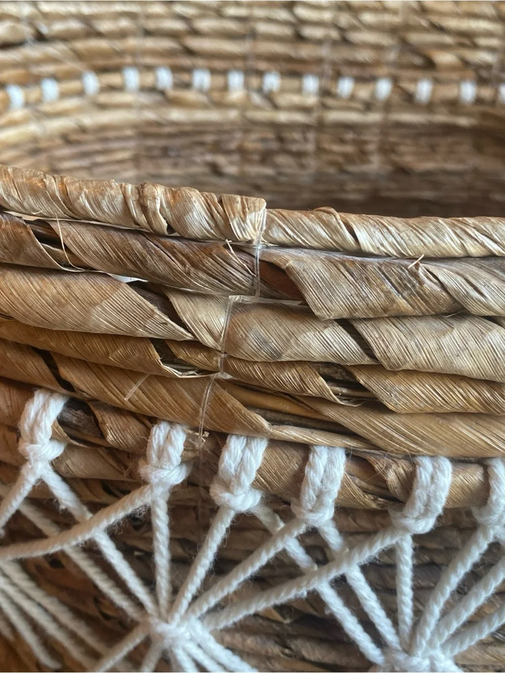 Unmarked stylish handwoven